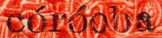 Nicaragua stamps 1913 surcharges Locomotive medio centavo Varieties on the word córdoba